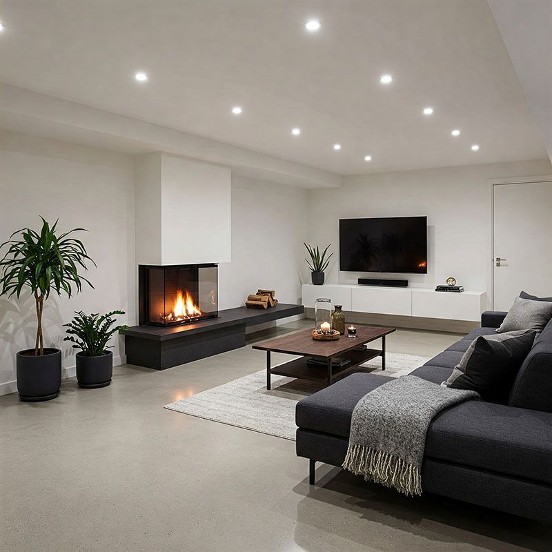 Basement Remodeling - Basement Empty to Comfort